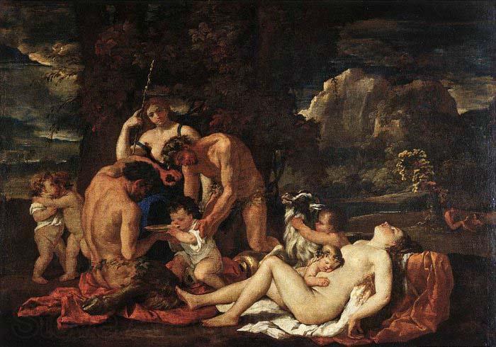 POUSSIN, Nicolas The Nurture of Bacchus France oil painting art